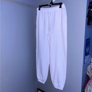 White sweatpants